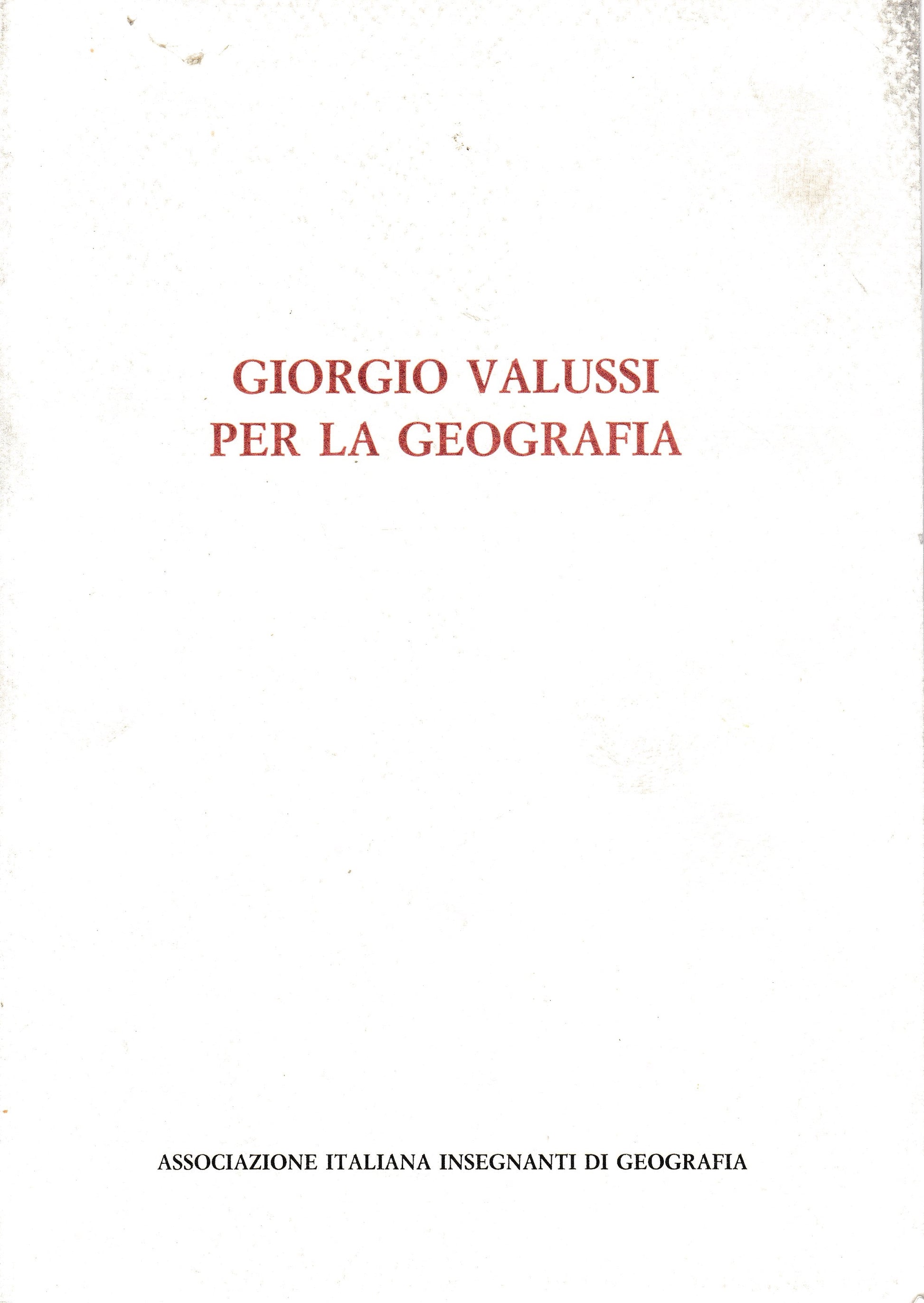Per la Geografia - copertina