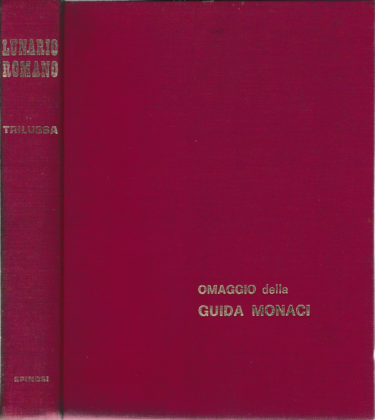 Lunario Romano. Trilussa. Omaggio della Guida Monaci - copertina
