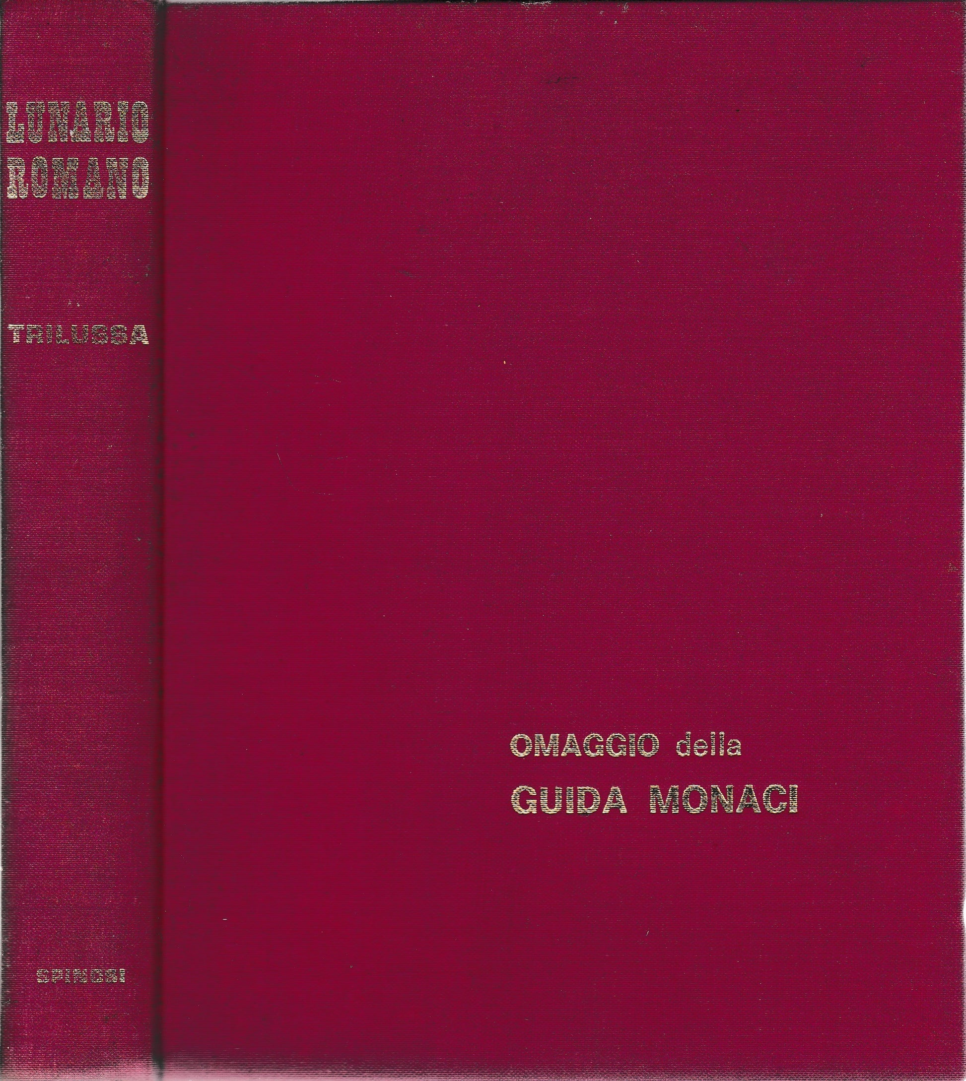 Lunario Romano. Trilussa. Omaggio della Guida Monaci - copertina