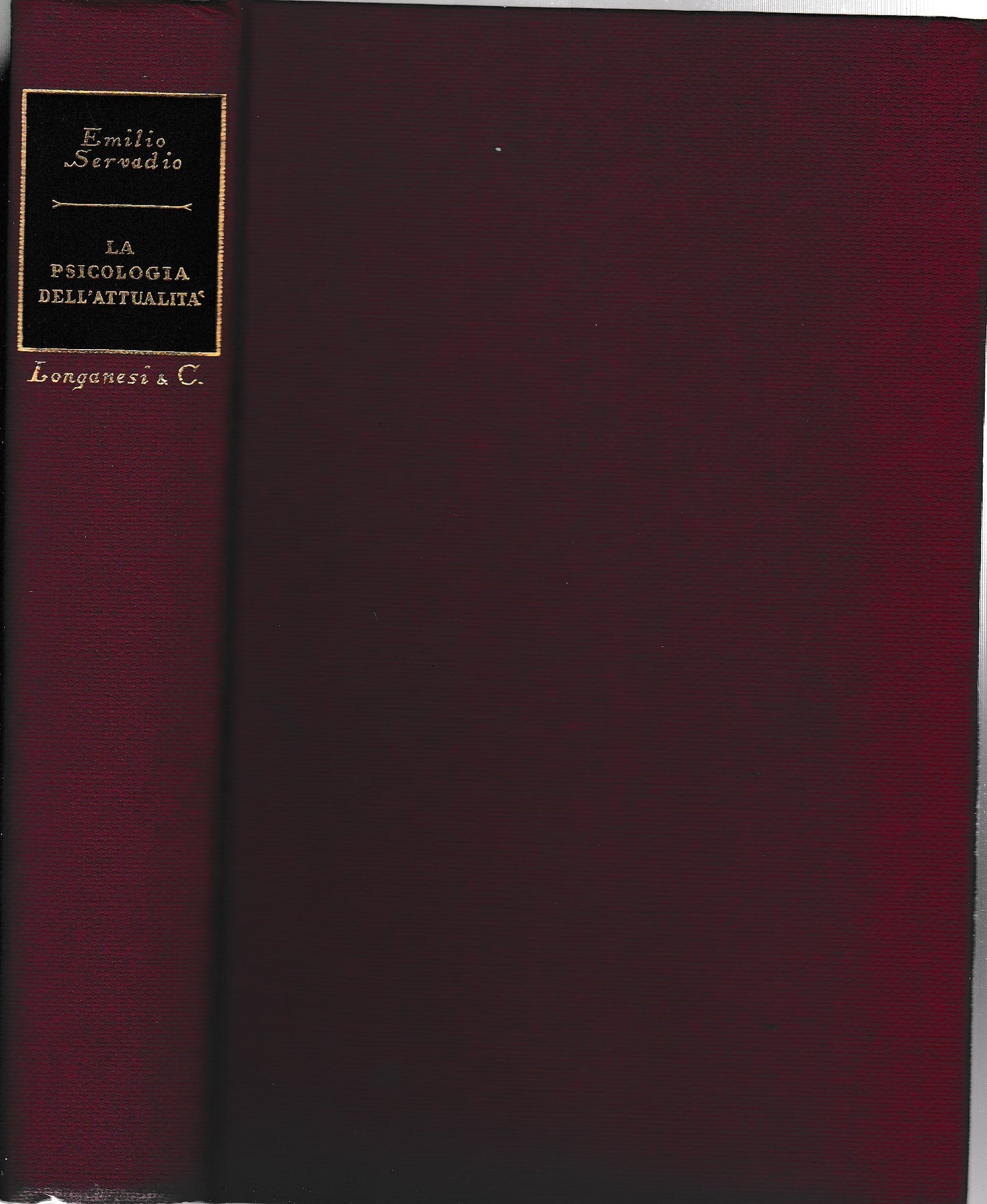 La Psicologia dell'attualità - copertina