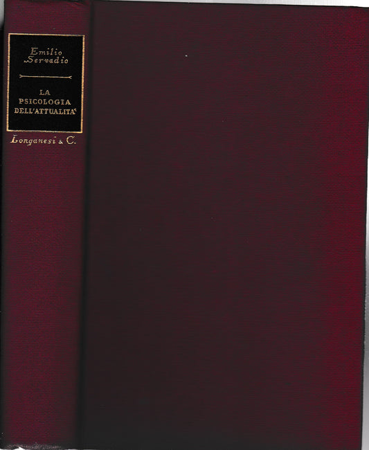 La Psicologia dell'attualità - copertina