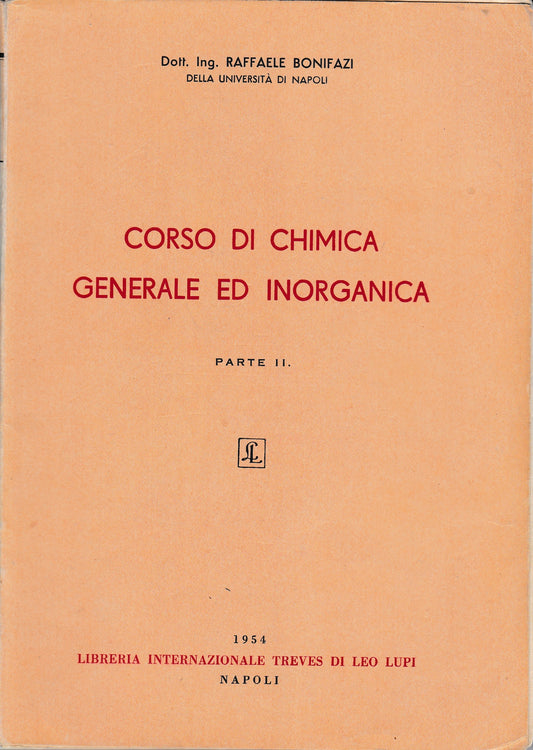 Corso di Chimica generale ed inorganica  parte seconda - copertina