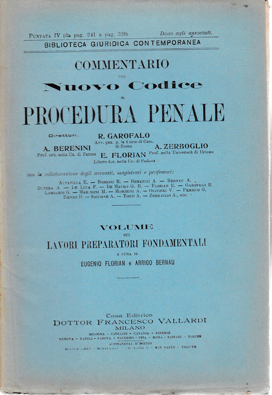 Commentario del Nuovo Codice di procedura penale. Puntata IV (da pag. 241 a pag. 320) - copertina