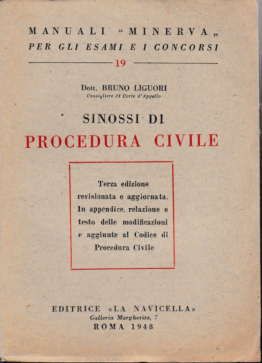 Manuali Minerva. Sinossi di Procedura Civile - copertina