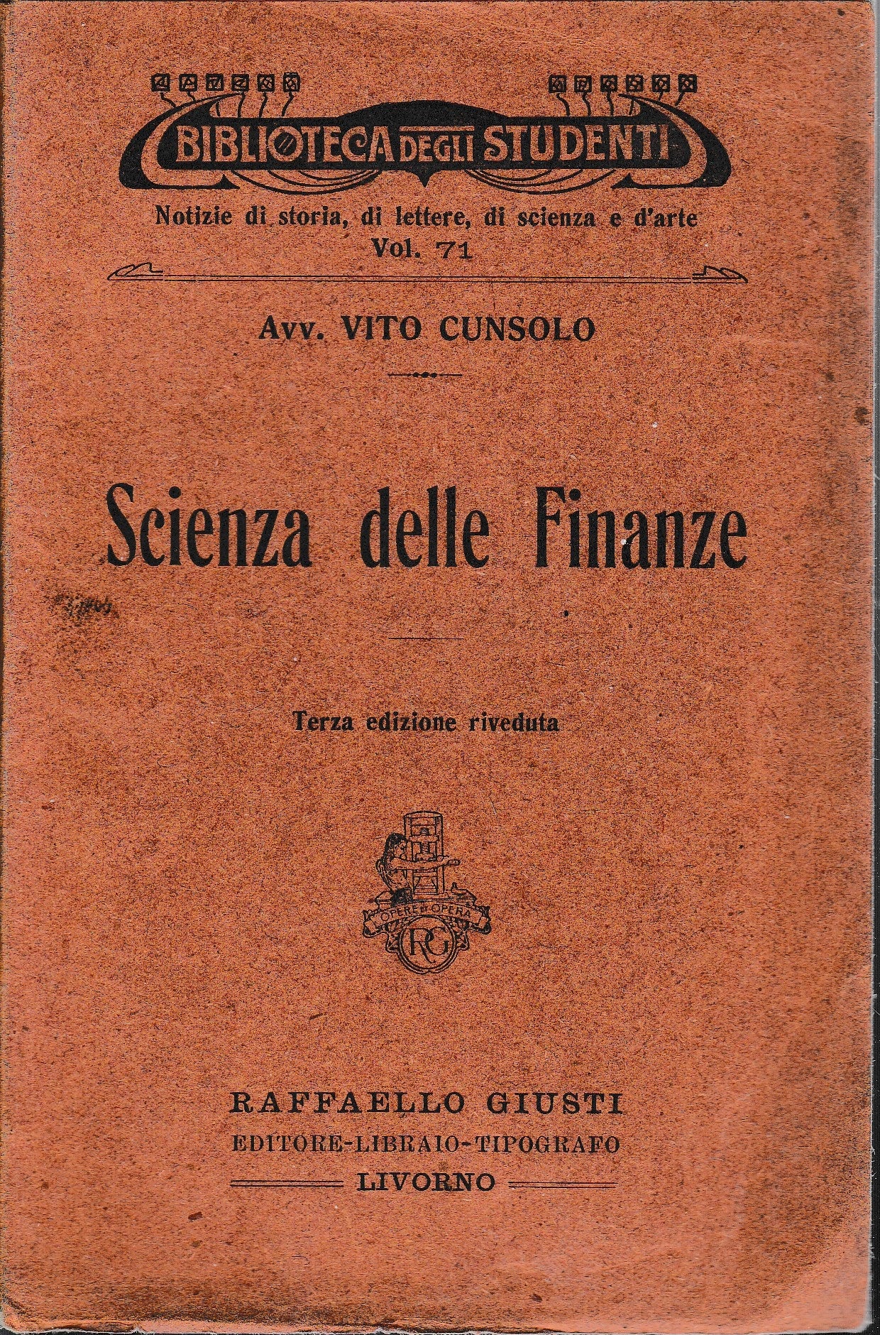 Scienza delle finanze - copertina