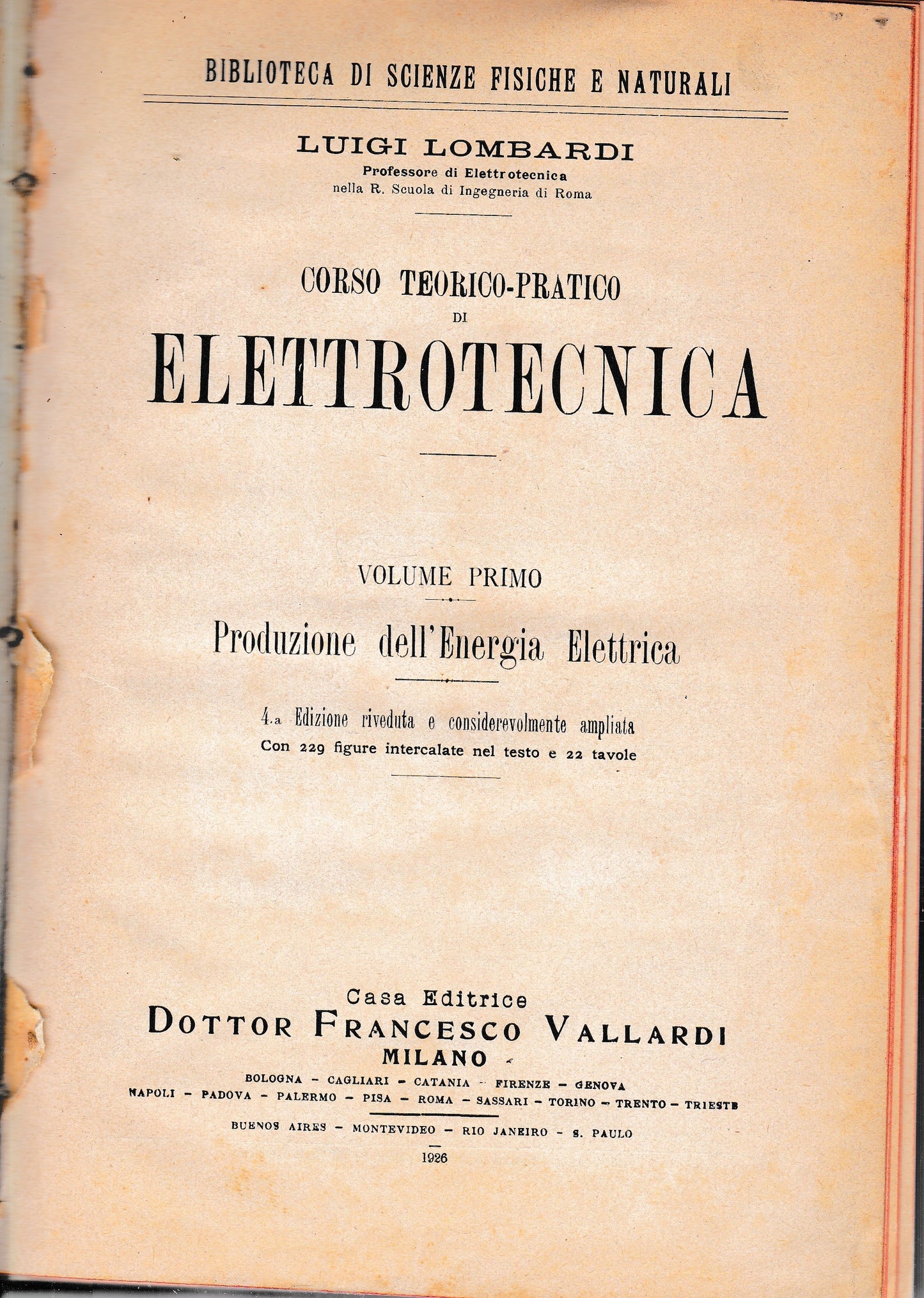 Corso teorico-pratico di Elettrotecnica 2 volumi - copertina