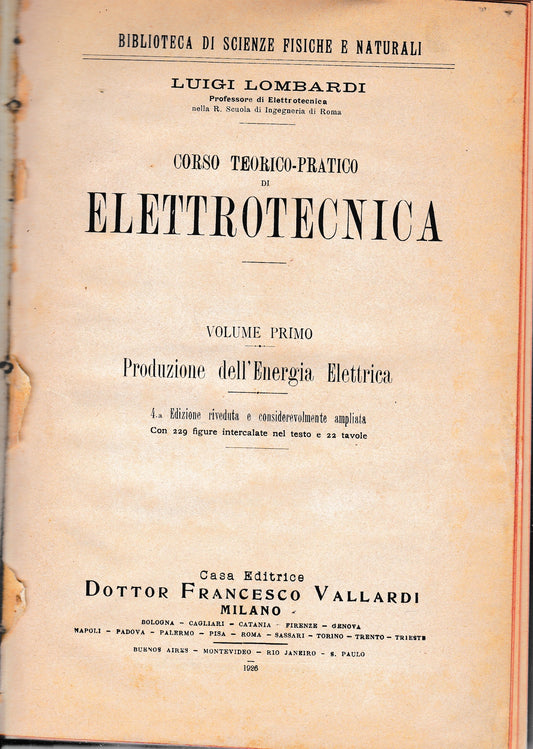 Corso teorico-pratico di Elettrotecnica 2 volumi - copertina