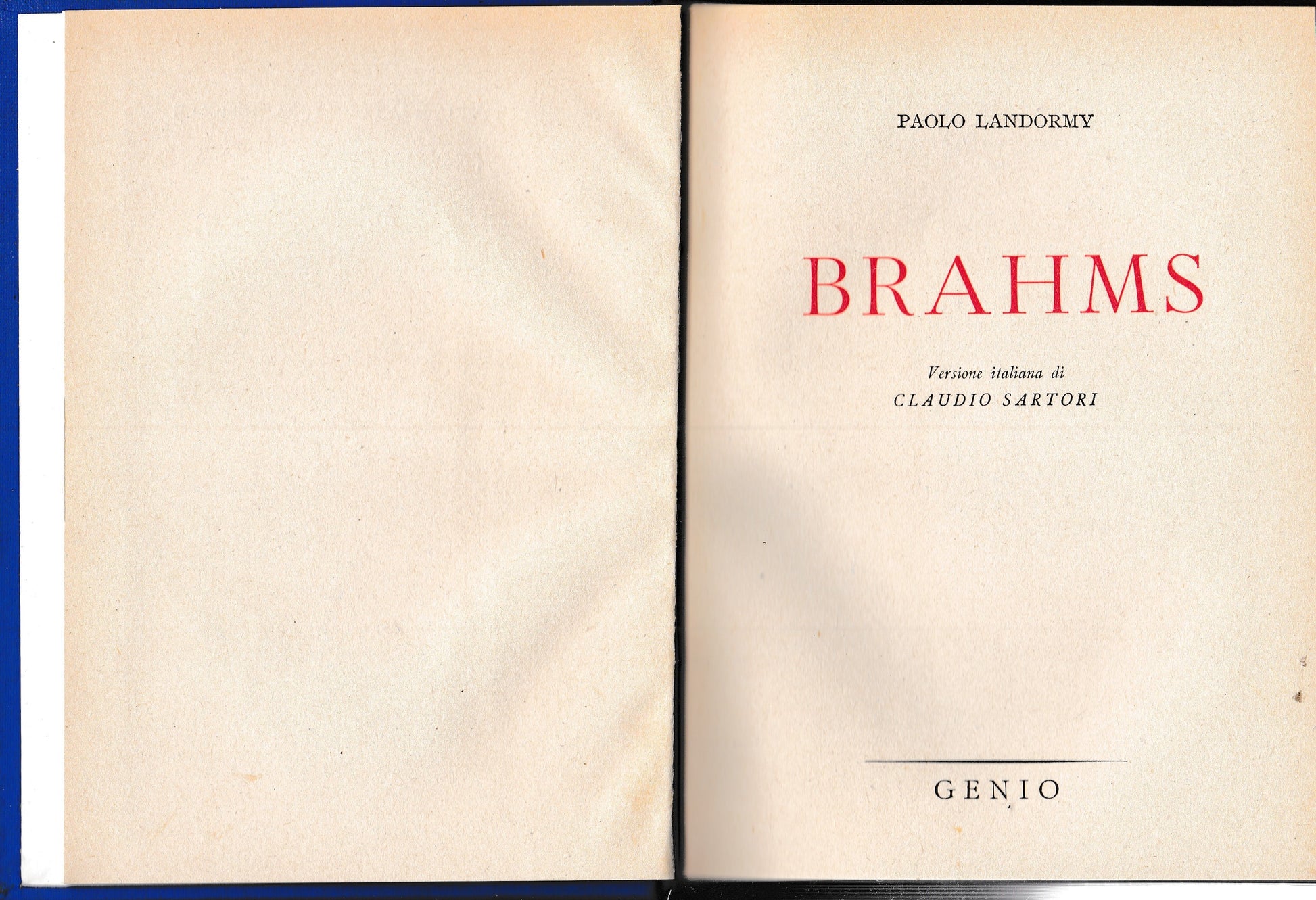 Brahms - copertina