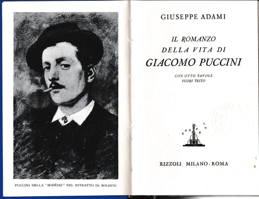 Il romanzo della vita di Giacomo Puccini - copertina