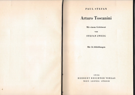 Arturo Toscanini (Tedesco) Mit 54 Abbildungen - copertina