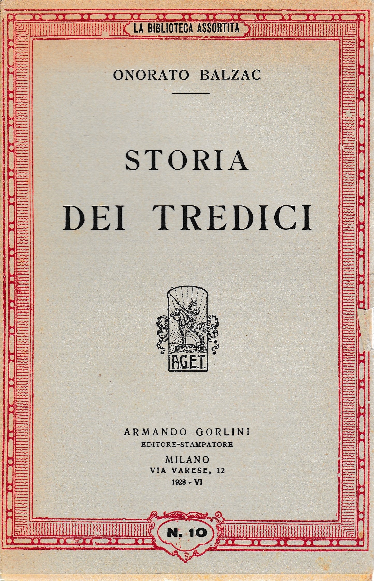 Storia dei tredici - copertina
