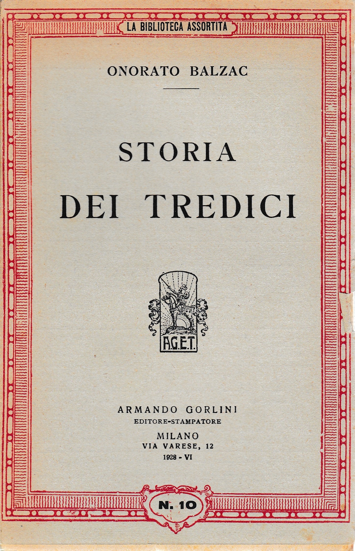 Storia dei tredici - copertina