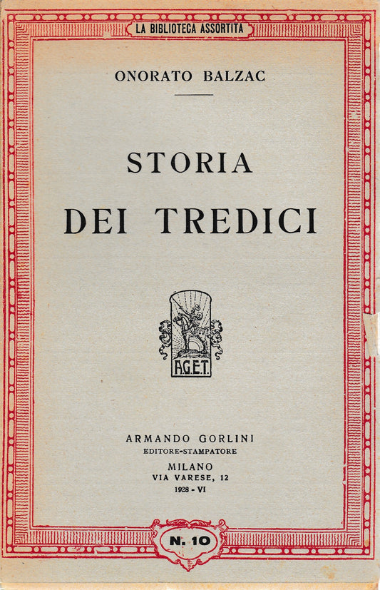 Storia dei tredici - copertina