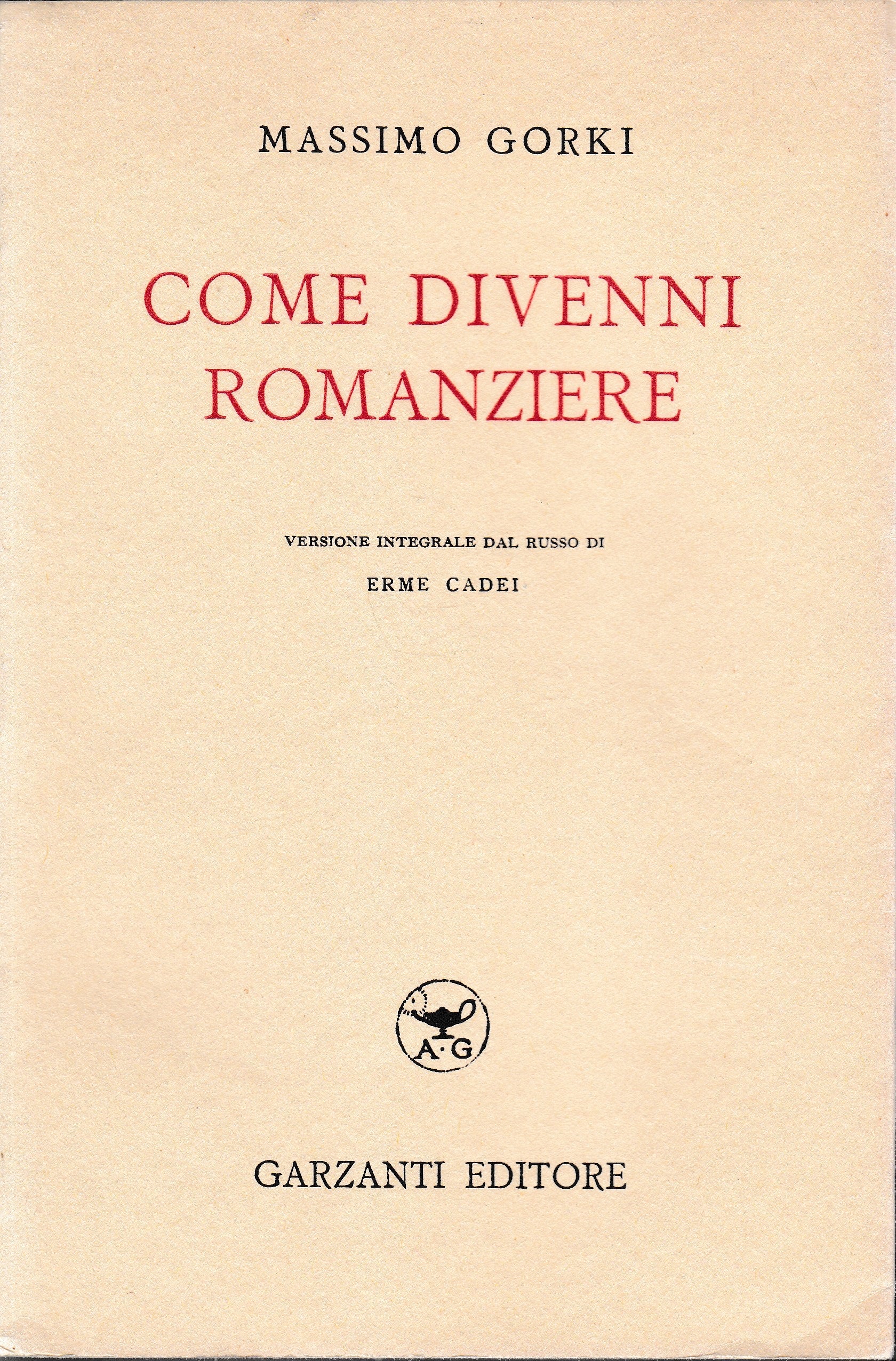Come divenni romanziere - copertina