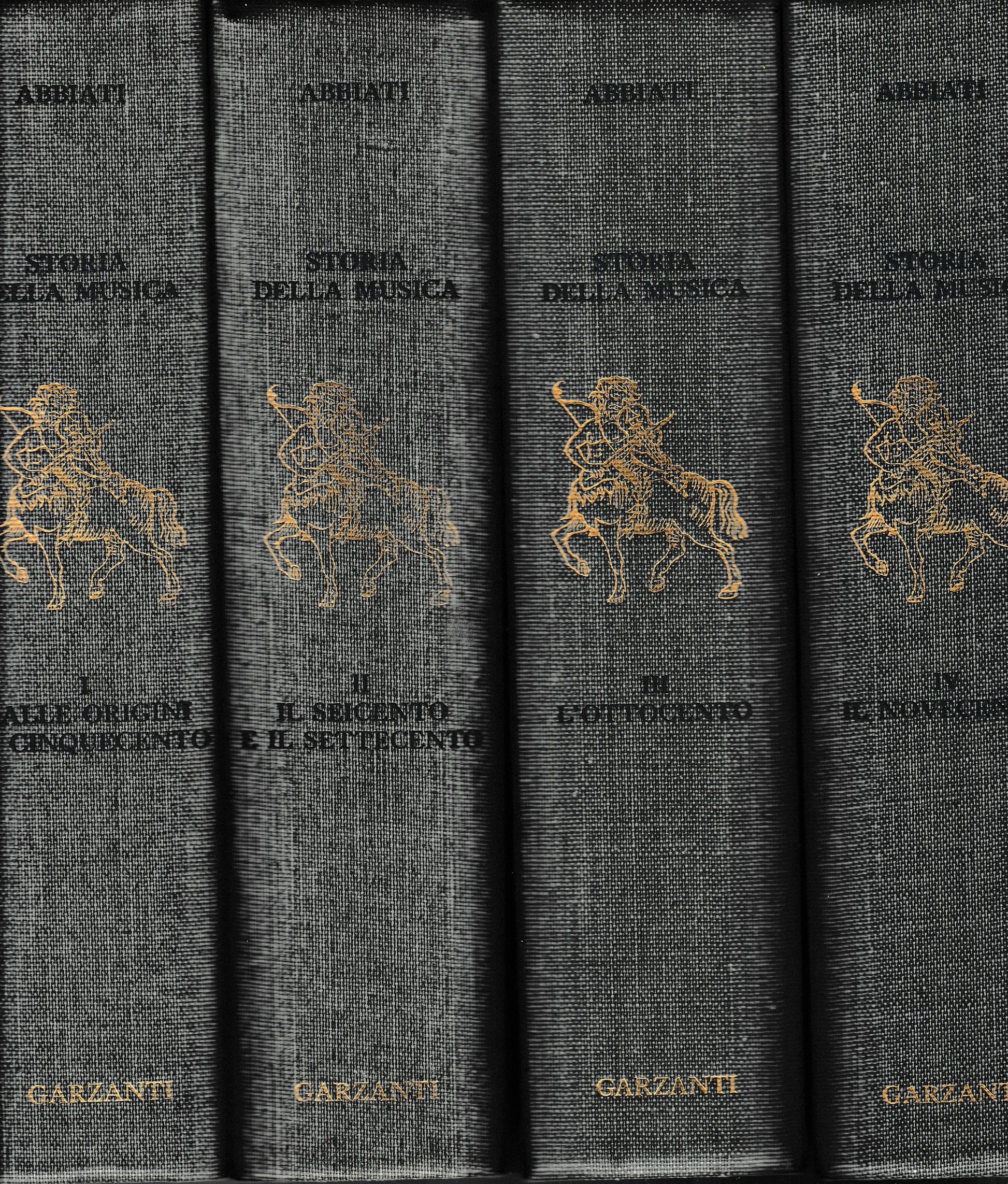 Storia della musica 4 volumi - copertina