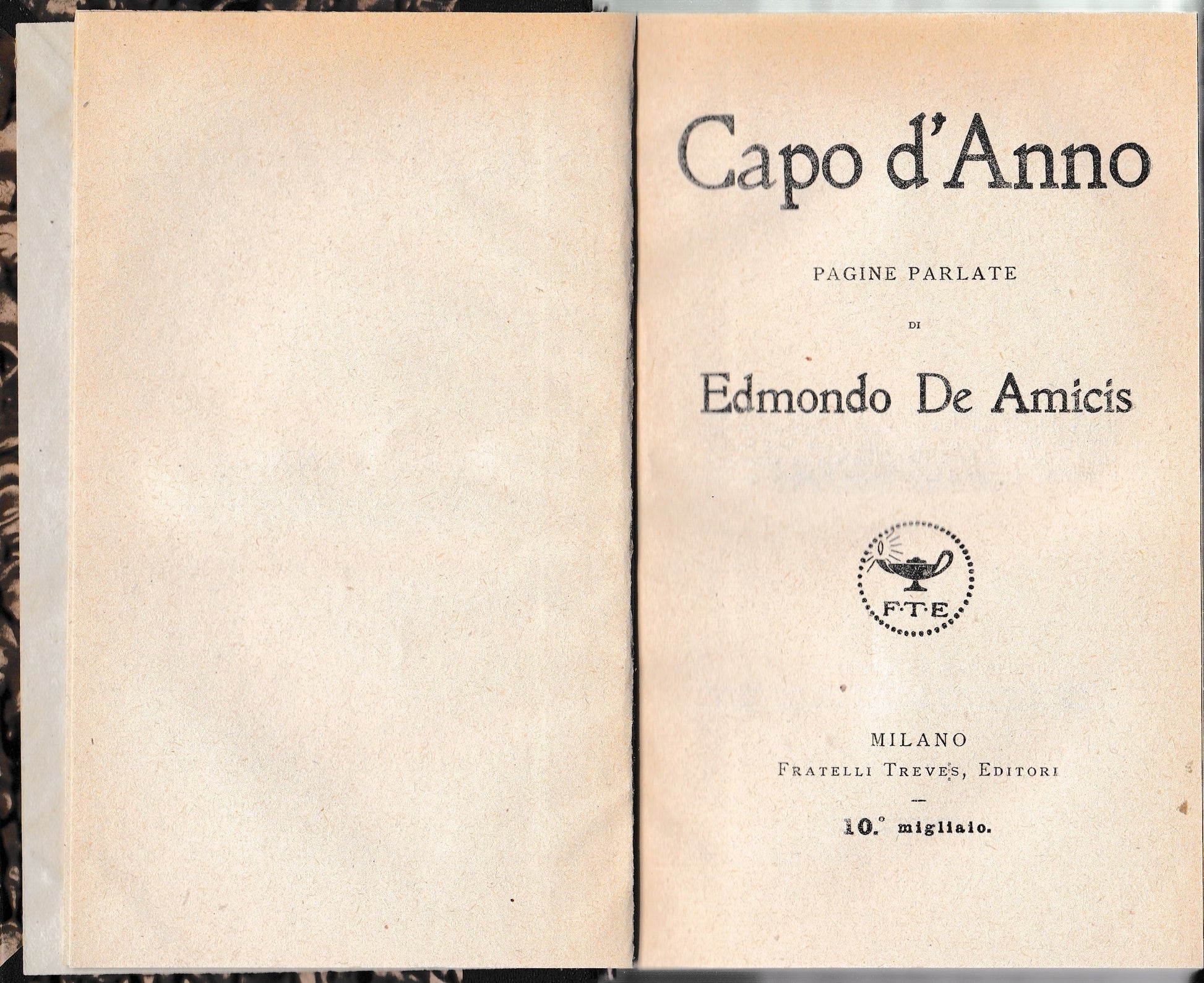 Capo d'Anno. Pagine parlate - copertina