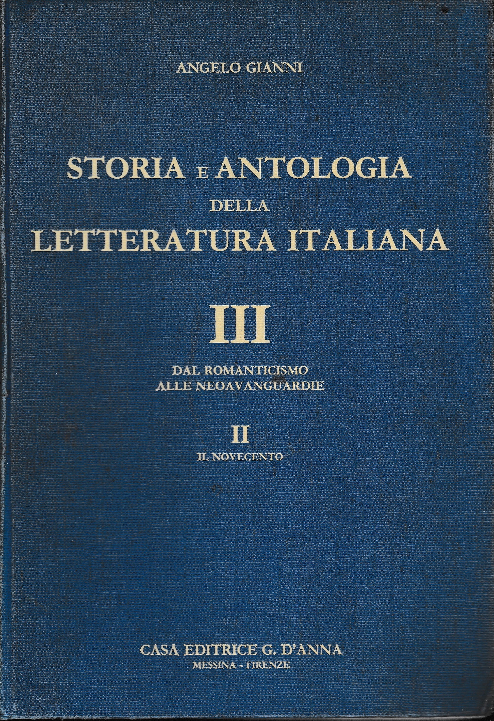 Storia e antologia della letteratura italiana. Con una sezione di pagine esemplari delle letterature straniere (3/2) - copertina