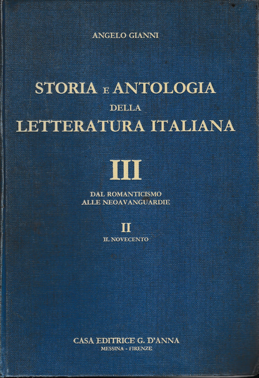 Storia e antologia della letteratura italiana. Con una sezione di pagine esemplari delle letterature straniere (3/2) - copertina