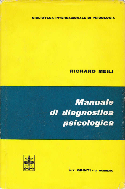 Manuale di diagnostica psicologica - copertina