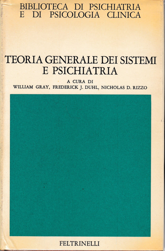 Teoria generale dei sistemi e psichiatria - copertina
