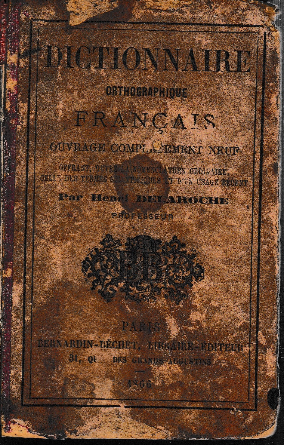 Dictionnaire Orthographique Francais - copertina