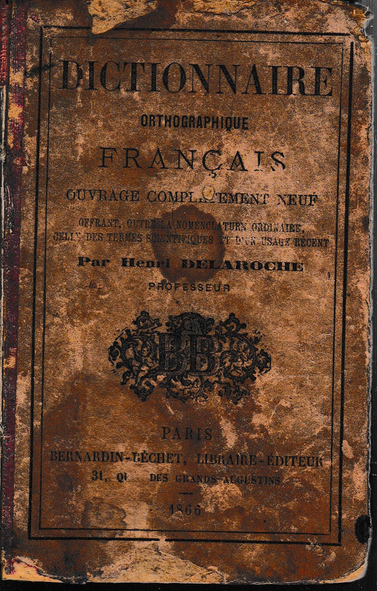 Dictionnaire Orthographique Francais - copertina