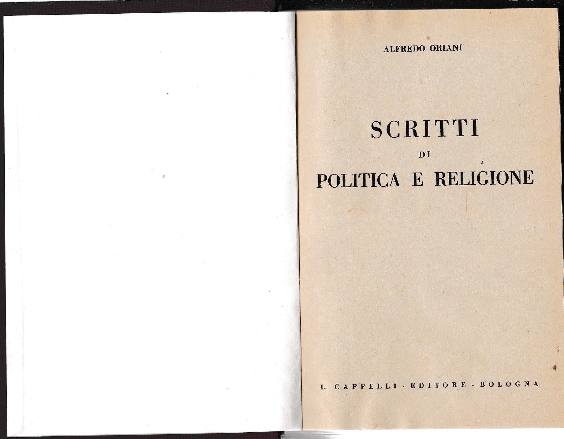 Scritti di politica e religione - copertina