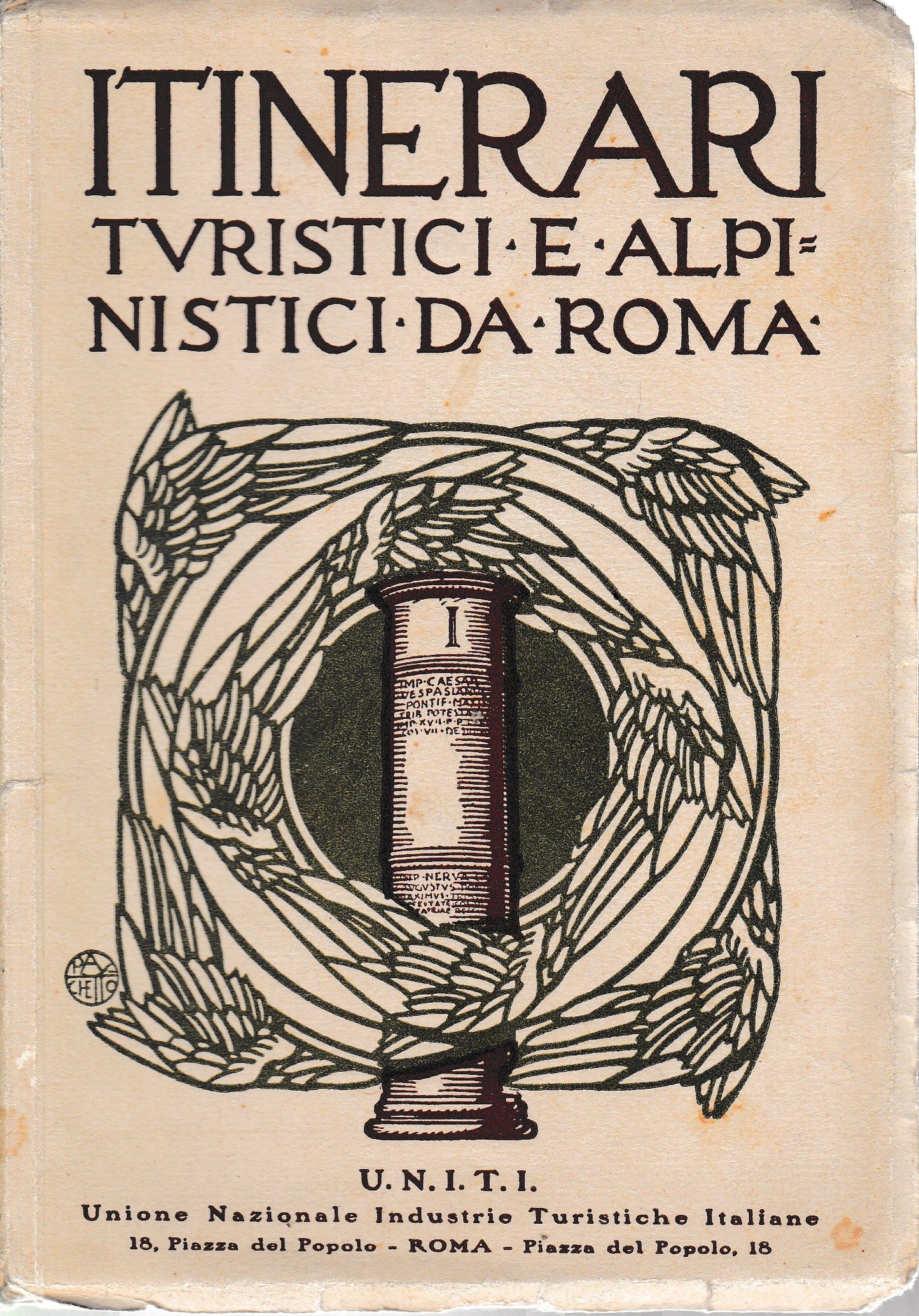 Itinerari turistici e Alpinistici da Roma - copertina