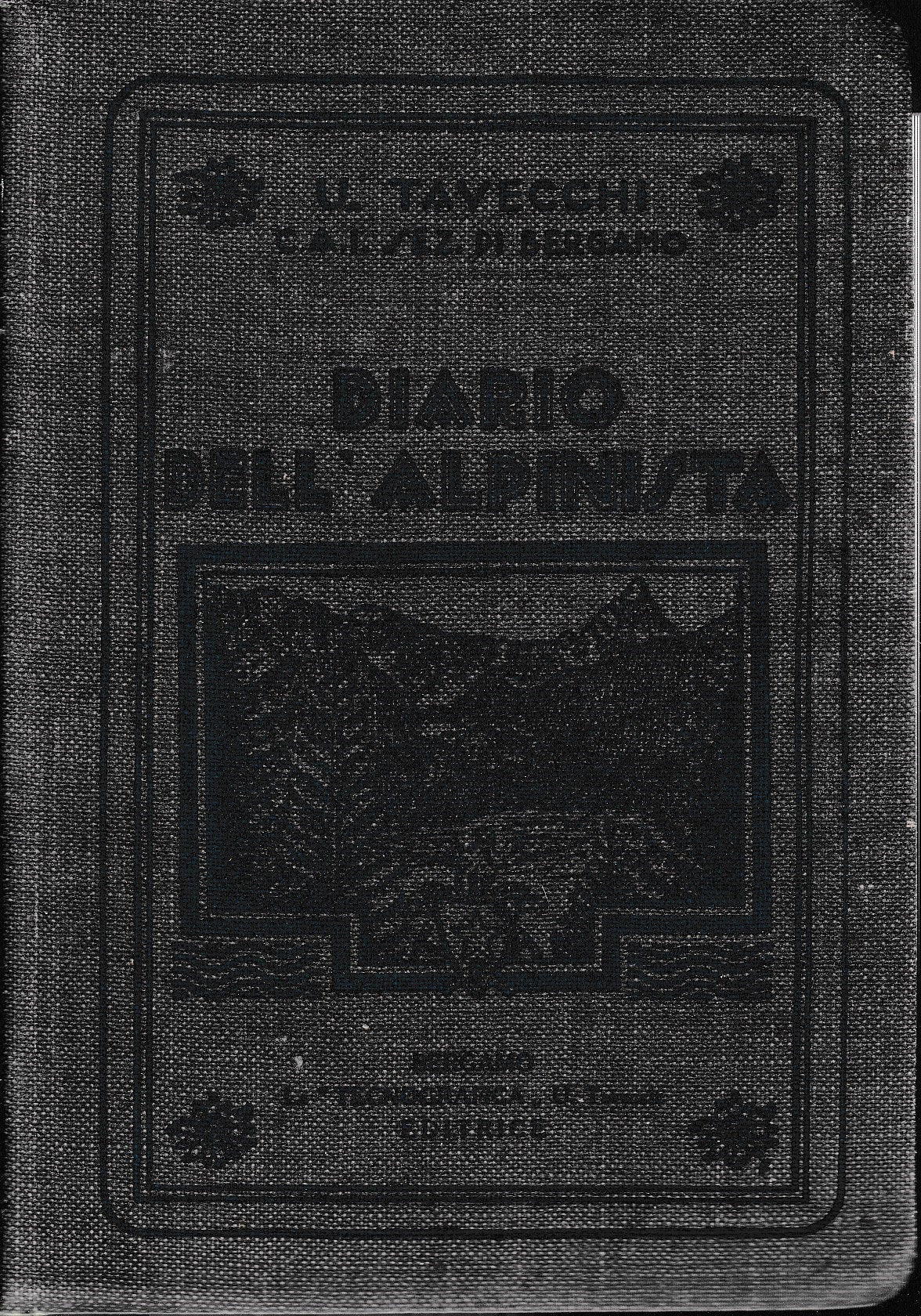 Diario dell'alpinista. Guida rapida alle capanne e rifugi alpini - ubicazione zone per sciatori - elenco guide - tariffe - copertina