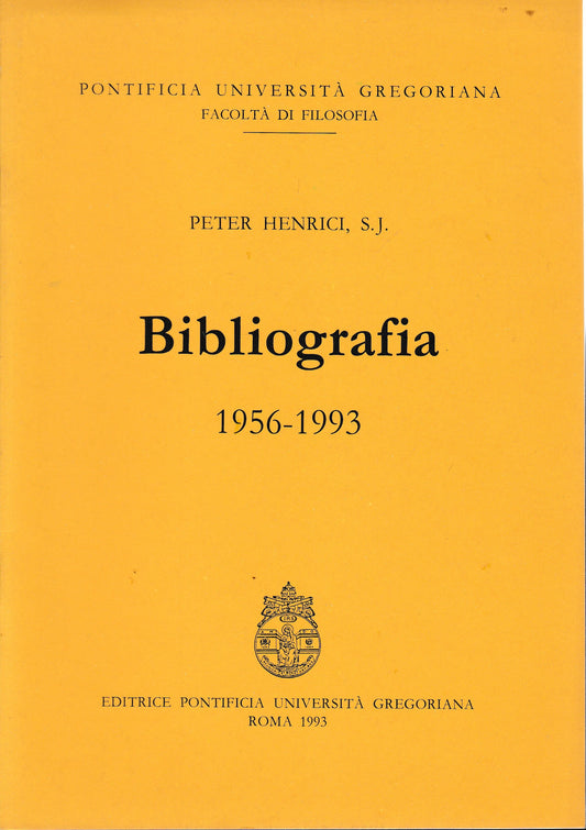Bibliografia 1956-1993 - copertina