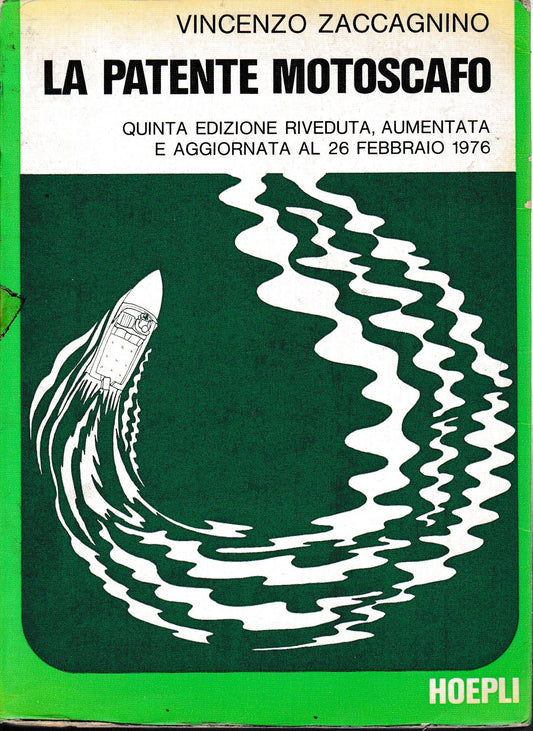 La patente motoscafo - copertina