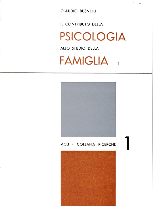 Il contributo della Psicologia allo studio della famiglia - copertina