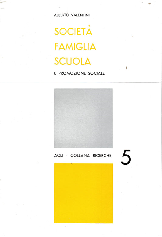 Società Scuola Famiglia e promozione sociale - copertina