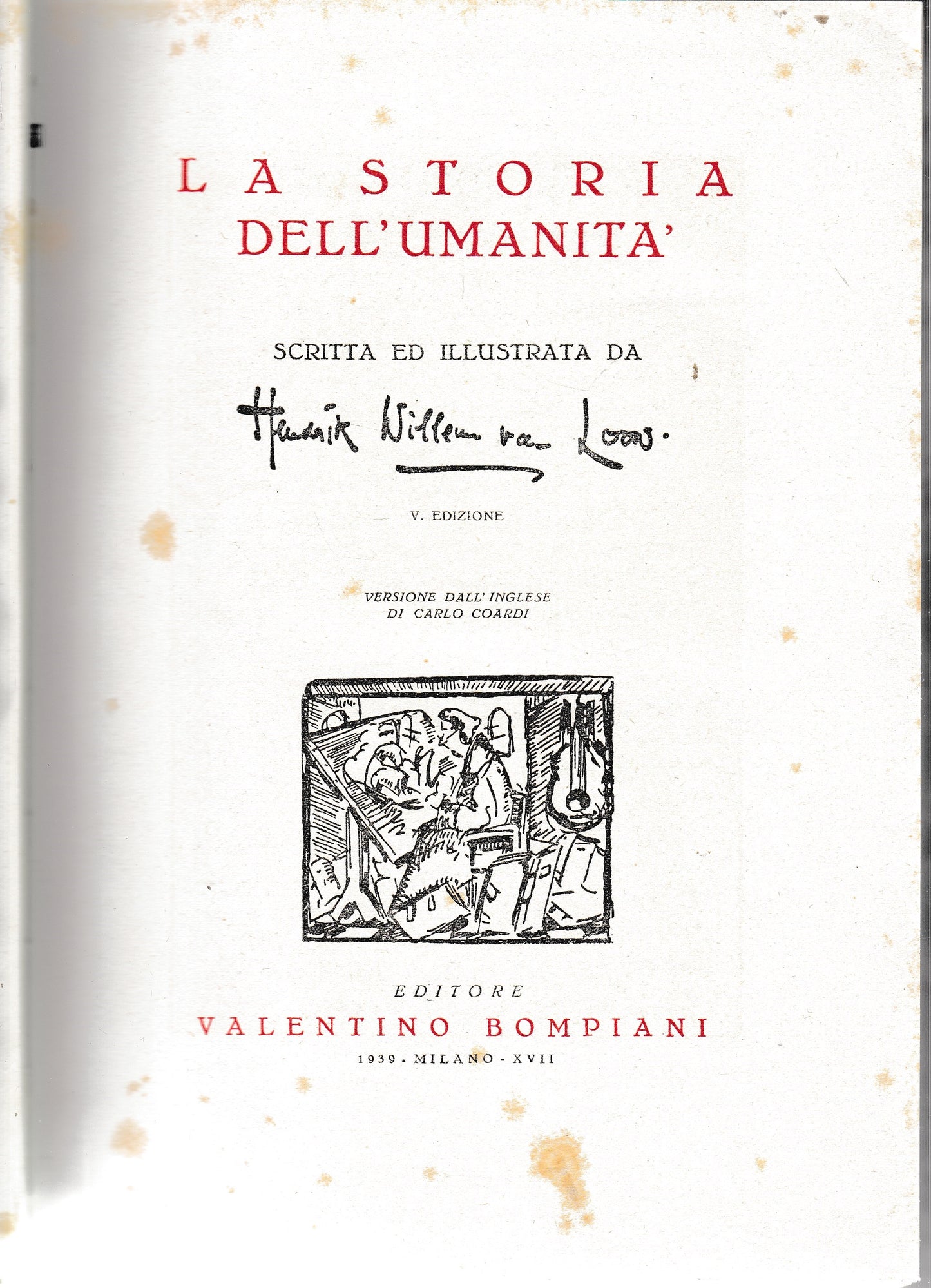 La storia dell'umanità - copertina