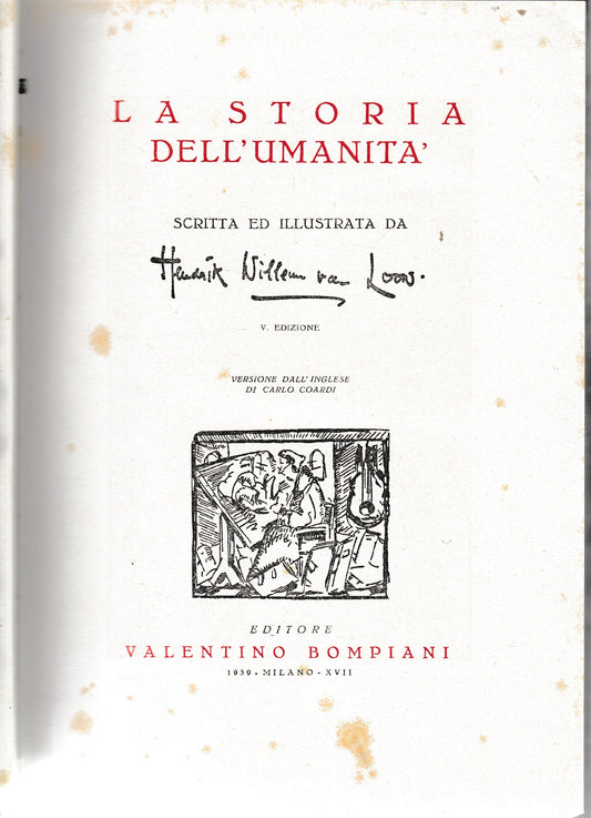 La storia dell'umanità - copertina