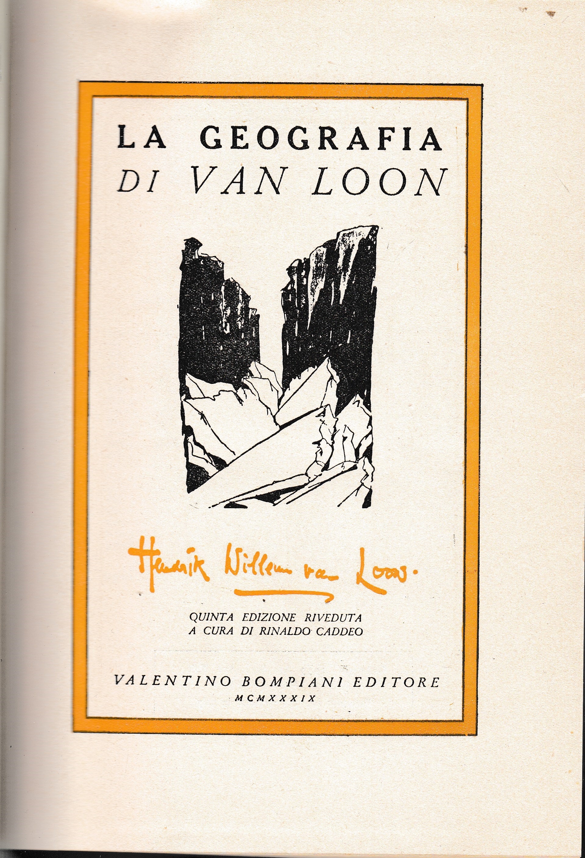 La Geografia di Van Loon - copertina
