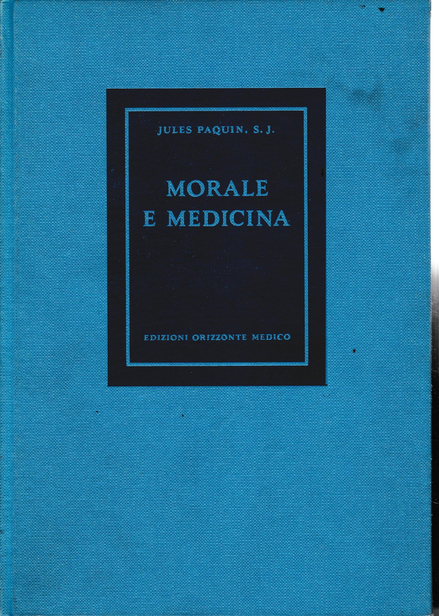Morale e Medicina - copertina