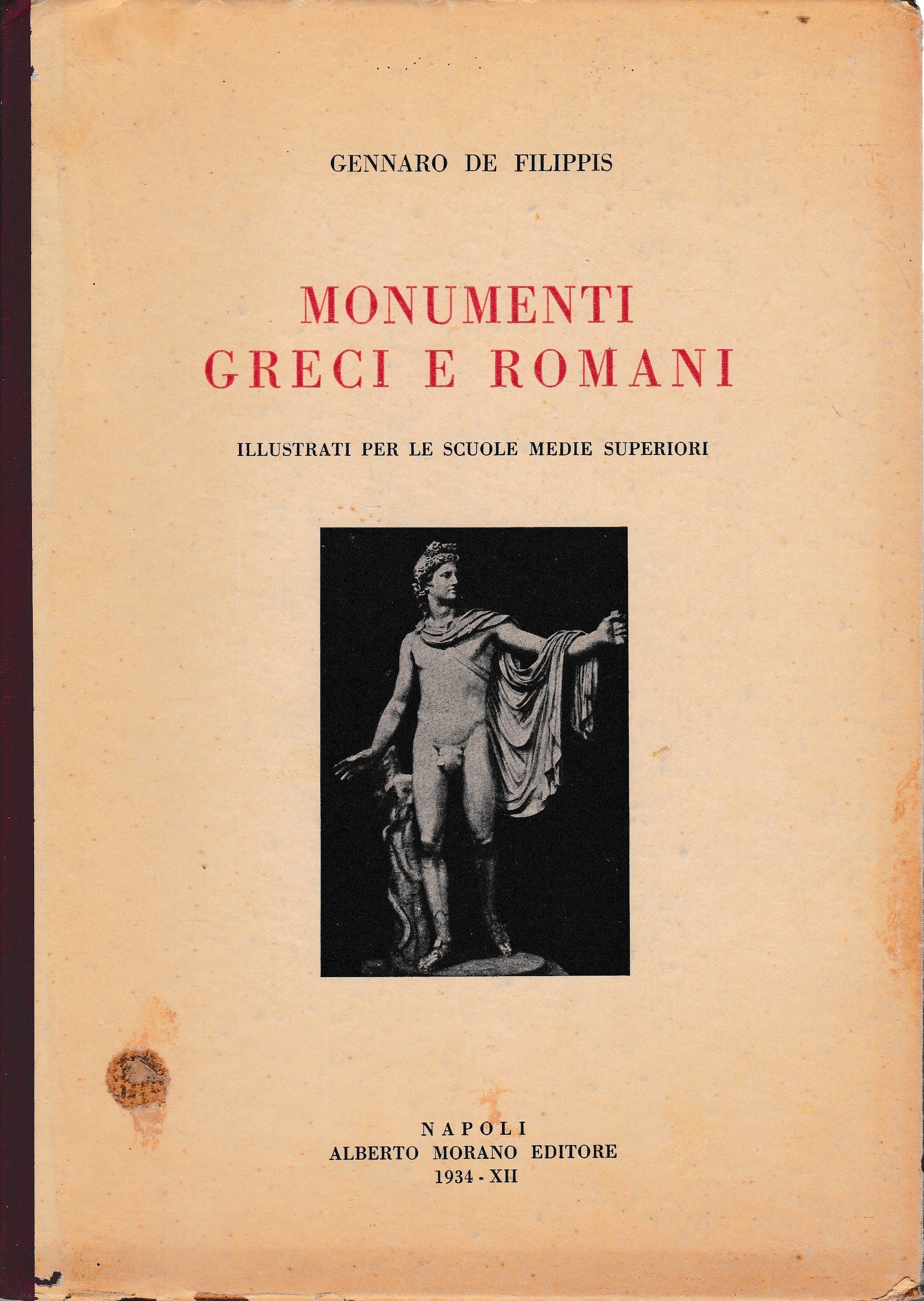 Monumenti Greci e Romani - copertina