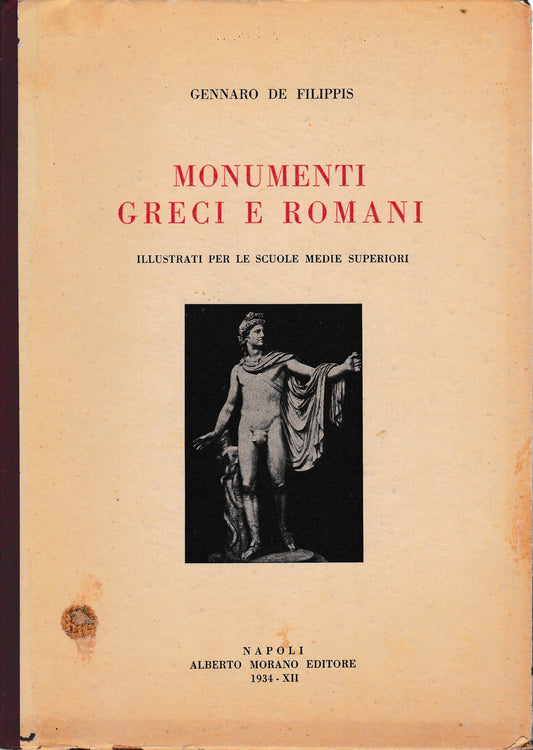 Monumenti Greci e Romani - copertina