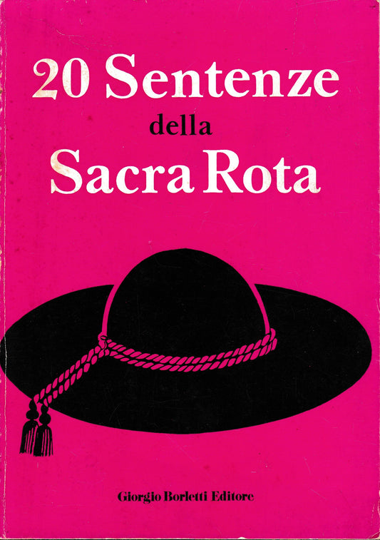 20 Sentenze della Sacra Rota - copertina