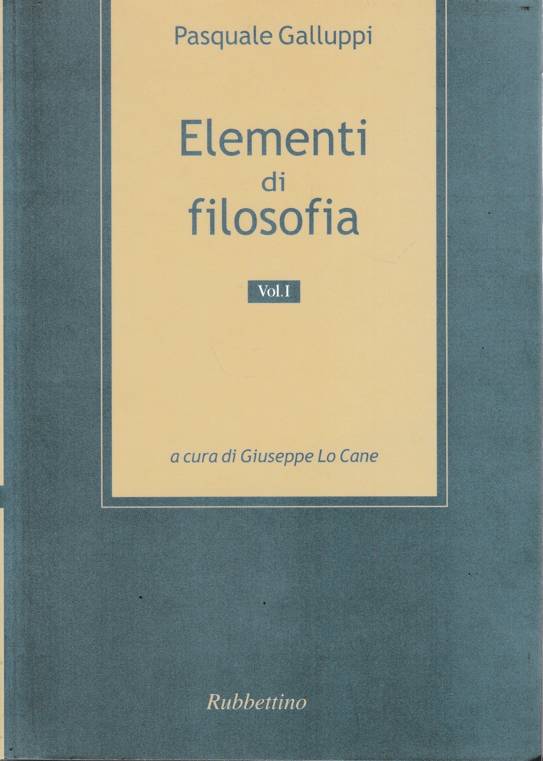 Elementi di filosofia: 1 - copertina