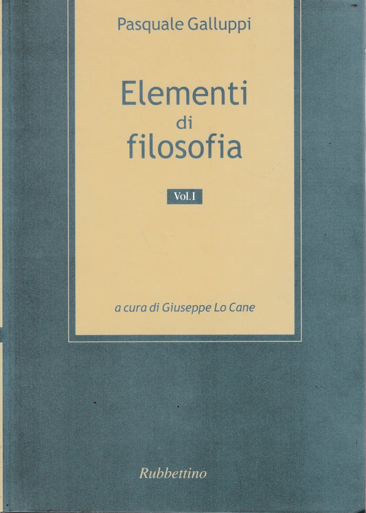 Elementi di filosofia: 1 - copertina