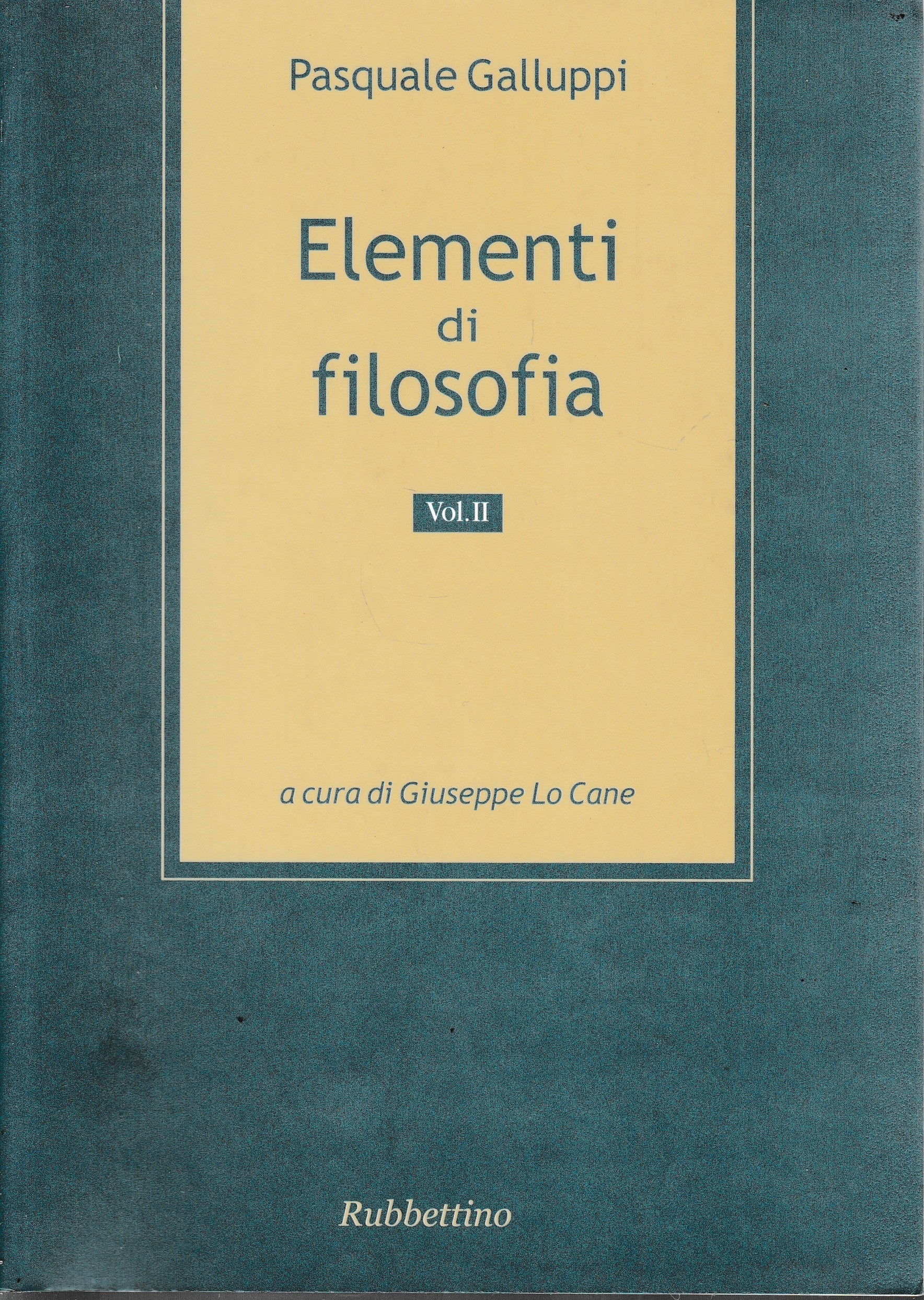 Elementi di filosofia: 2 - copertina