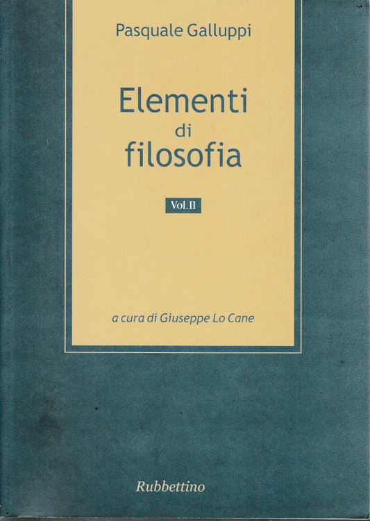 Elementi di filosofia: 2 - copertina