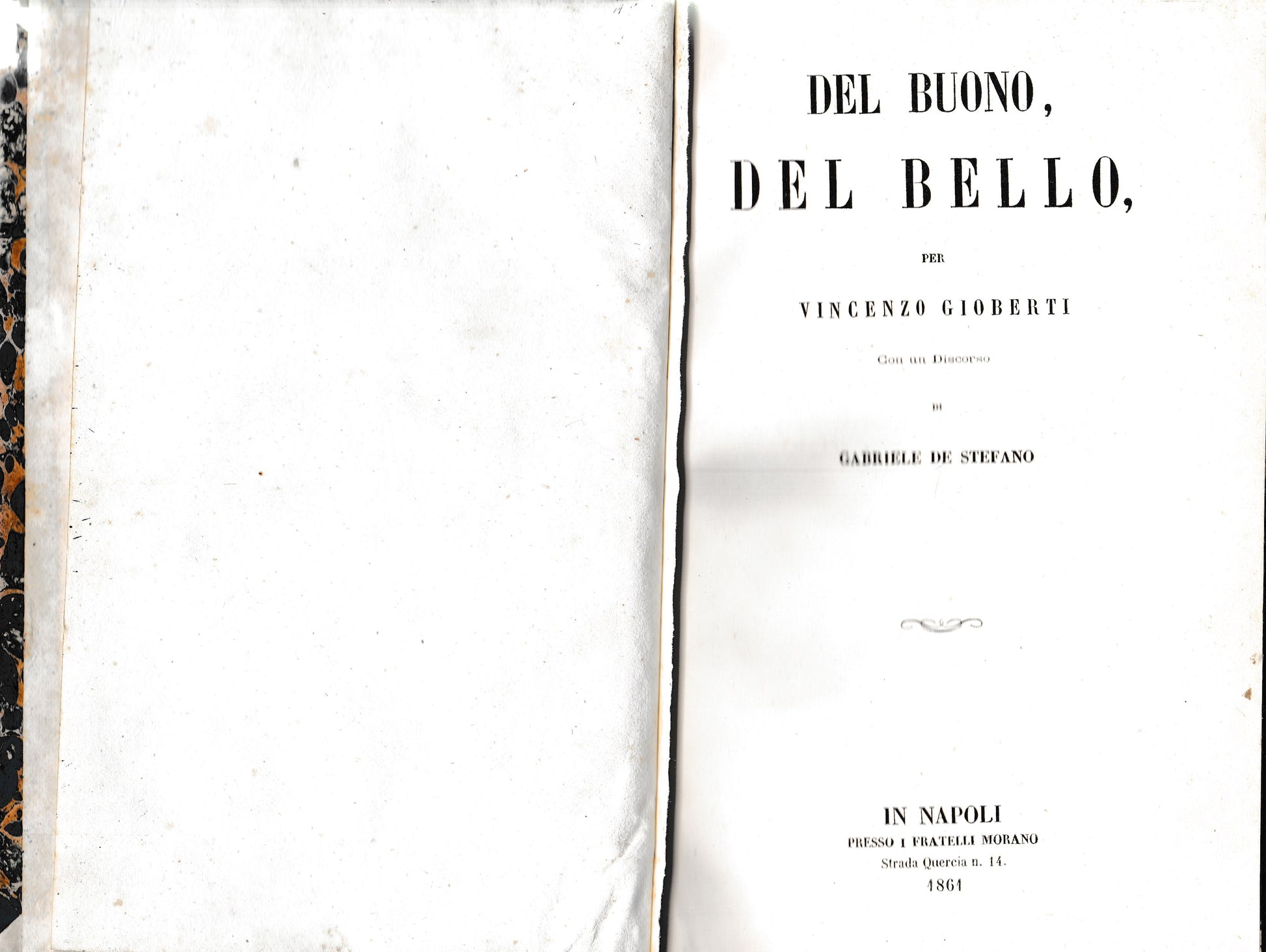 Del buono, del bello. Con discorso di G. De Stefano - copertina