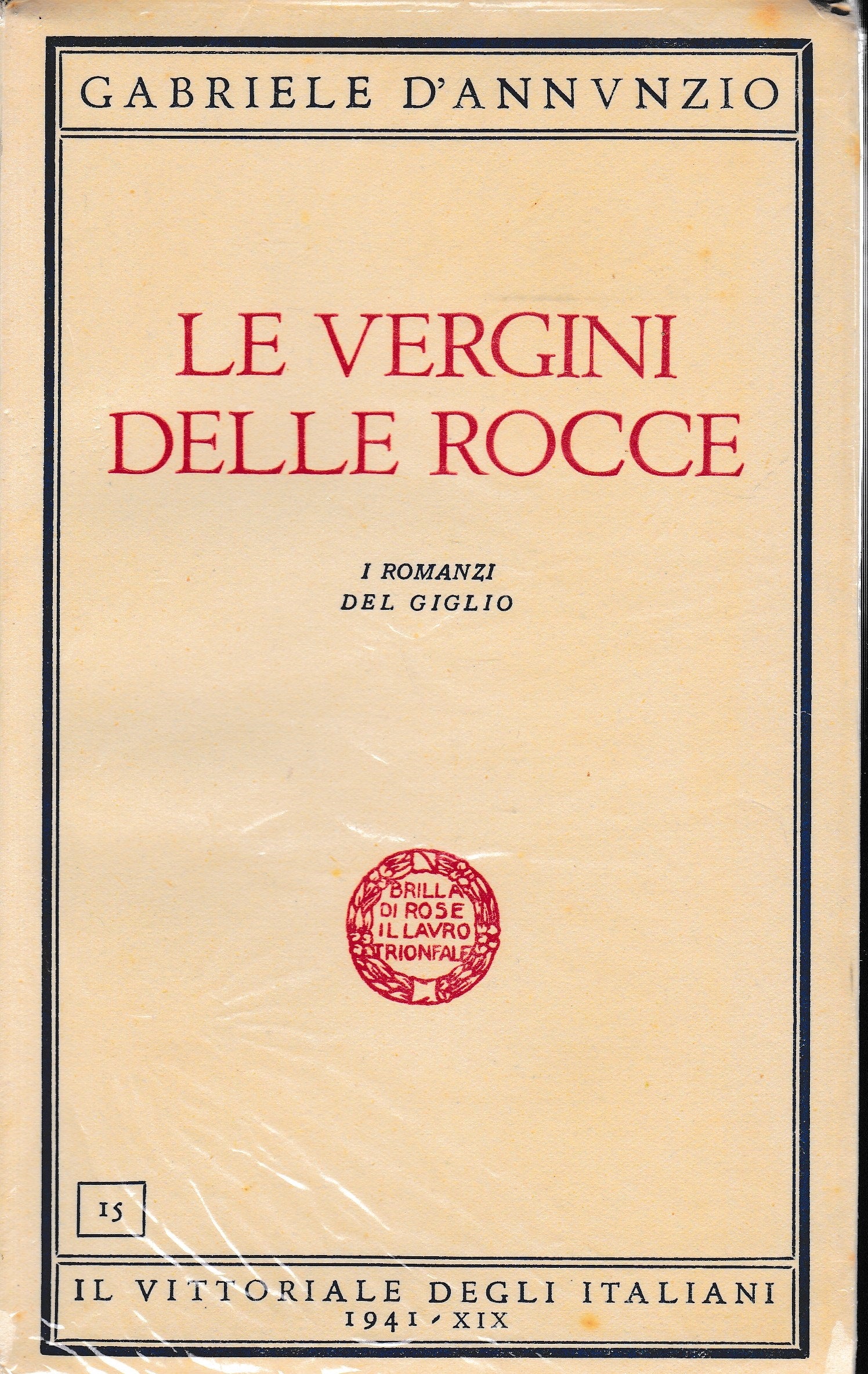 Le Vergini delle rocce. I romanzi del giglio - copertina