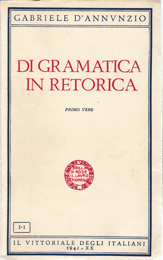 Di gramatica in retorica - copertina