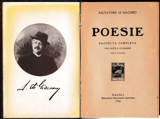 Poesie. Raccolta completa. Poesie in dialetto napoletano - copertina