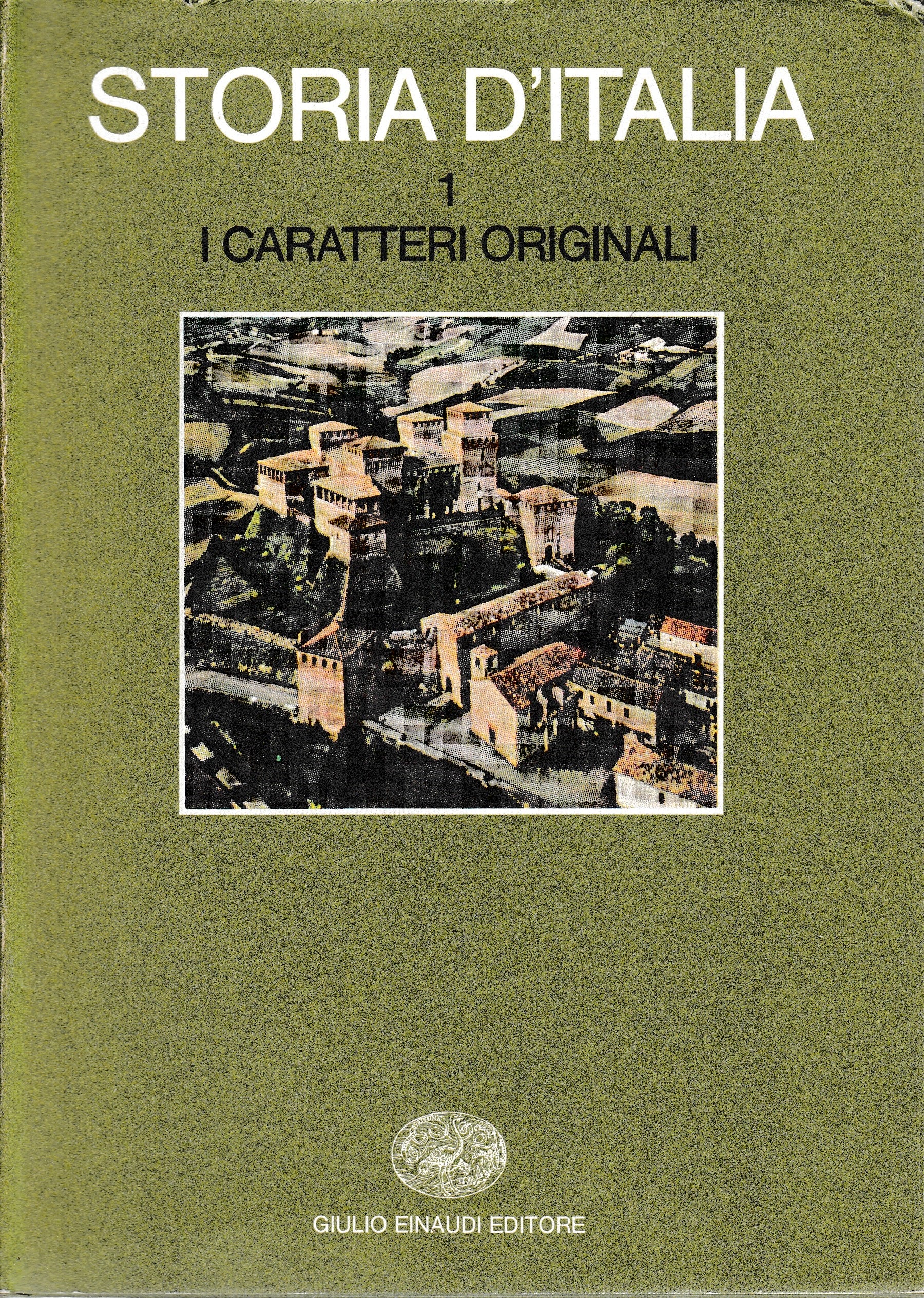 Storia d'Italia. I caratteri originali vol. 1° - copertina