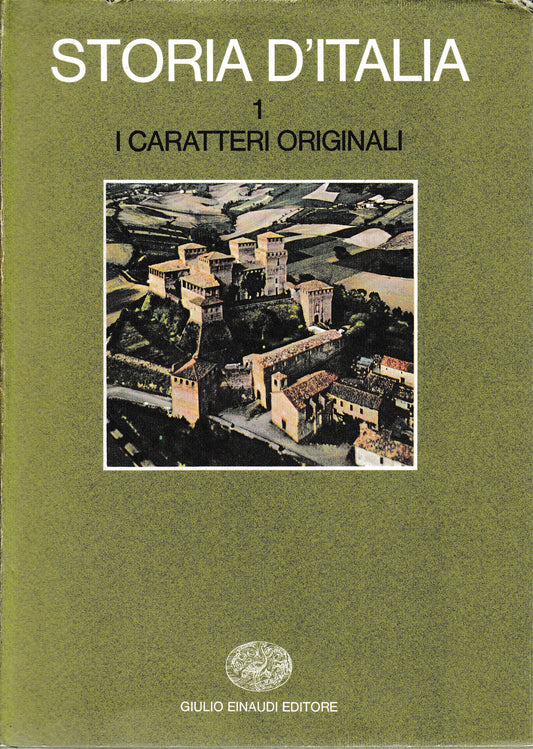 Storia d'Italia. I caratteri originali vol. 1° - copertina